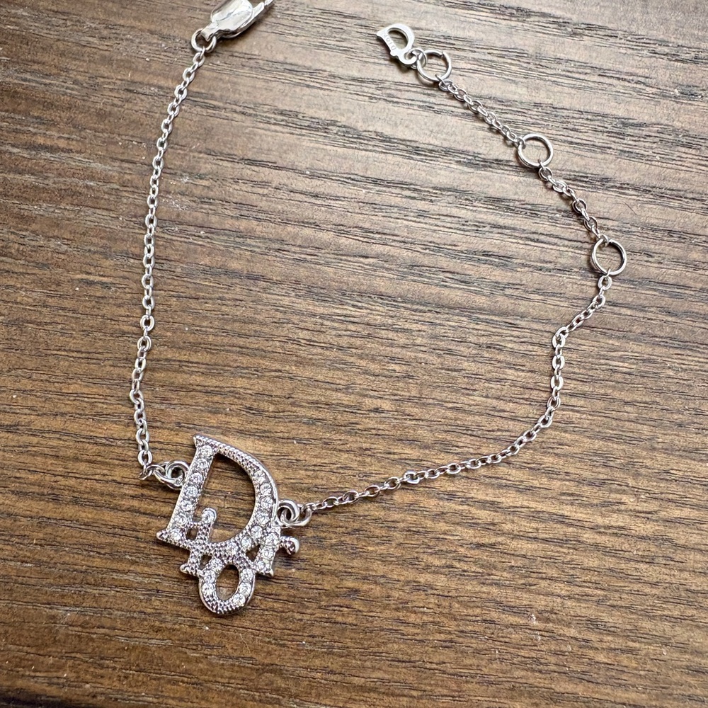 Dior Silver Initial Bracelet
